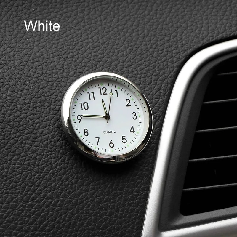 Mini Digital Car Clock Dashboard Timepiece For Auto Interior Decor 9