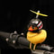 Cute Squeaky Duck Bike Horn With Propeller Helmet Car Bicycle Decor 0