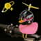 Cute Squeaky Duck Bike Horn With Propeller Helmet Car Bicycle Decor 5