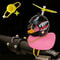 Cute Squeaky Duck Bike Horn With Propeller Helmet Car Bicycle Decor 5