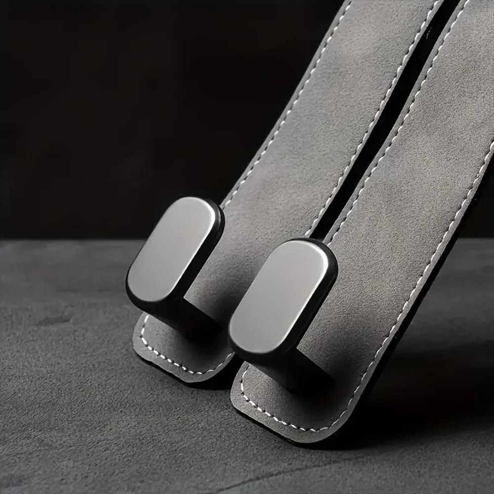 2in1 Faux Leather Car Seat Back Cover Headrest Hook Organizer 5