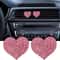 Valentine Crystal Heart Car Air Vent Freshener Clips Set 0