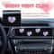 Valentine Crystal Heart Car Air Vent Freshener Clips Set 2