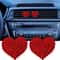 Valentine Crystal Heart Car Air Vent Freshener Clips Set 7