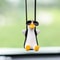Cool Swing Duck Rear View Mirror Ornament With Sunglasses 8