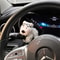 Cute Plush Puppy Steering Column Decor For Tesla Benz And Car Interior Accessories 4