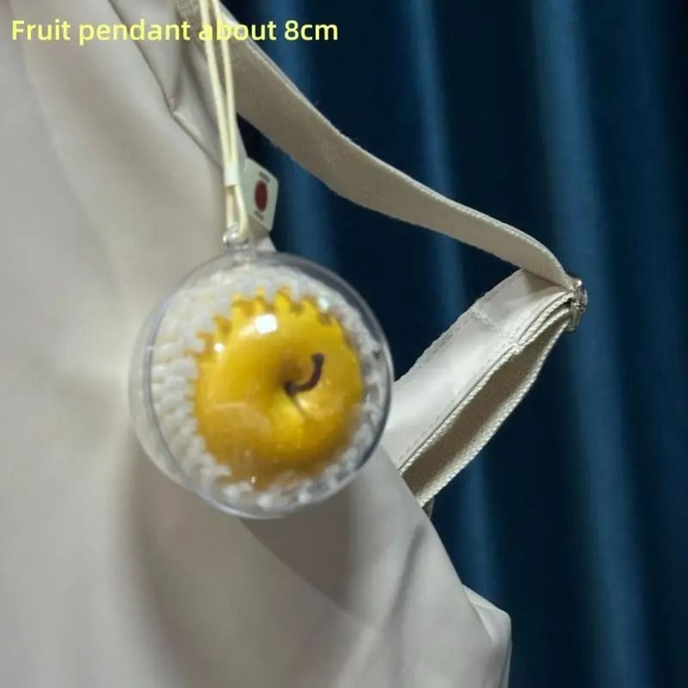 Cute Simulated Fruit Keychain Car Ornament Foam Pendant Bag Charm Decor 9