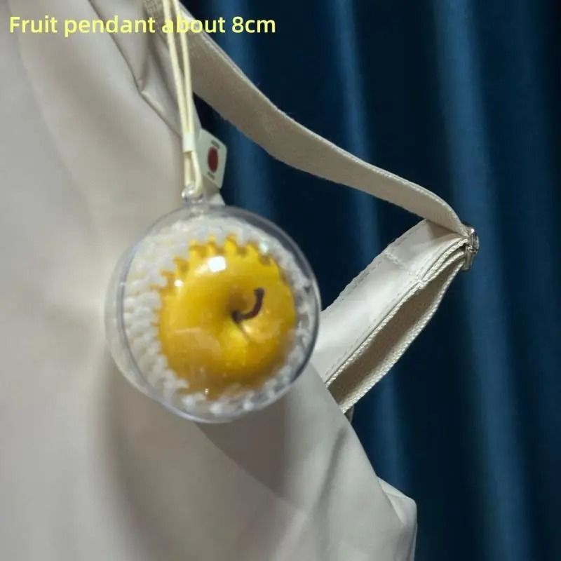 Cute Simulated Fruit Keychain Car Ornament Foam Pendant Bag Charm Decor 9