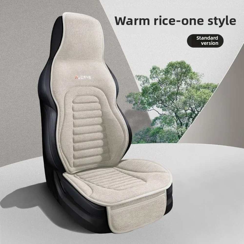 Universal Linen Car Seat Cover Cushion Breathable AntiSlip Four Season Protector 20