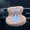 Cute Labubu Doll Car Safety Seat Chair For Car Interior Decor 9
