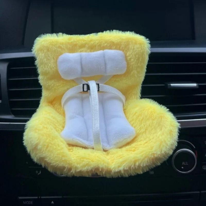 Cute Labubu Doll Car Safety Seat Chair For Car Interior Decor 2