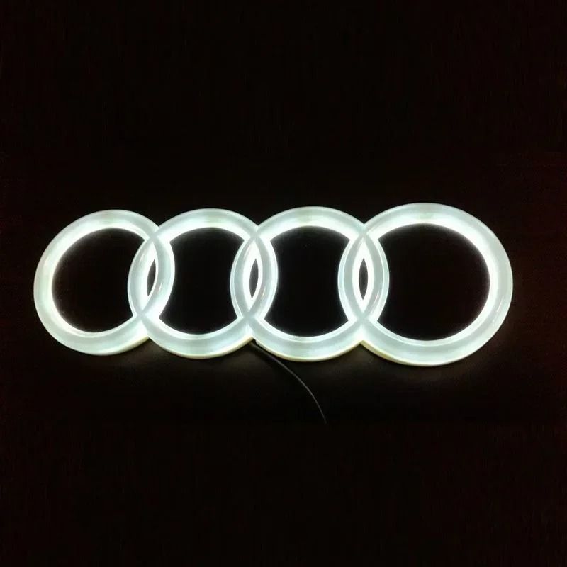 Audi Front Grill LED Emblem Light For A3 A4 A5 A6 A7 A8 Q3 Q5 Q7 2026 Illuminated Logo Badge 2