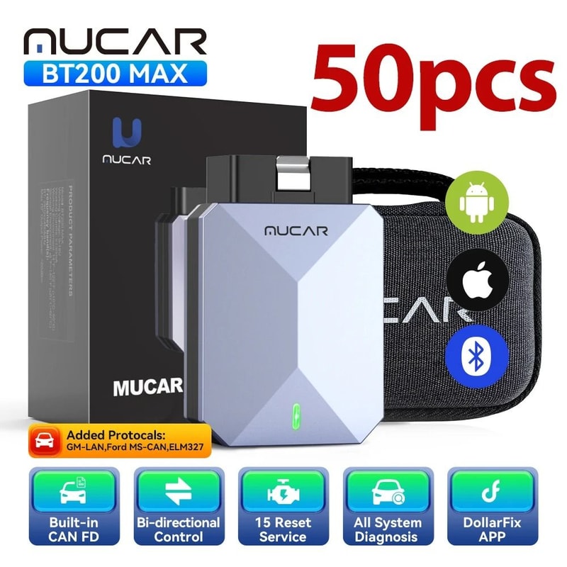 MUCAR BT200 MAX AI OBD2 Scanner With Full System Diagnostics Bidirectional Control 11