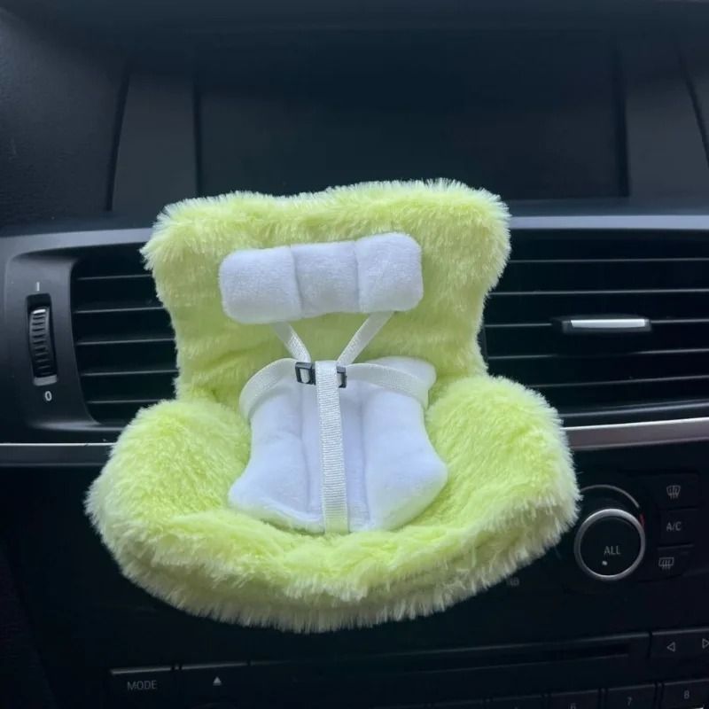 Kawaii Labubu Car Doll Safety Seat Ornament For Cute Auto Interior Decor 9