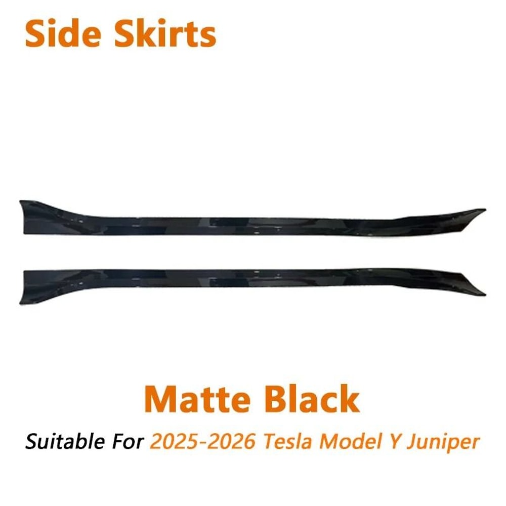 AD Gloss Black Front Lip Side Skirt Body Kit For Tesla Model Y Juniper 2025 11