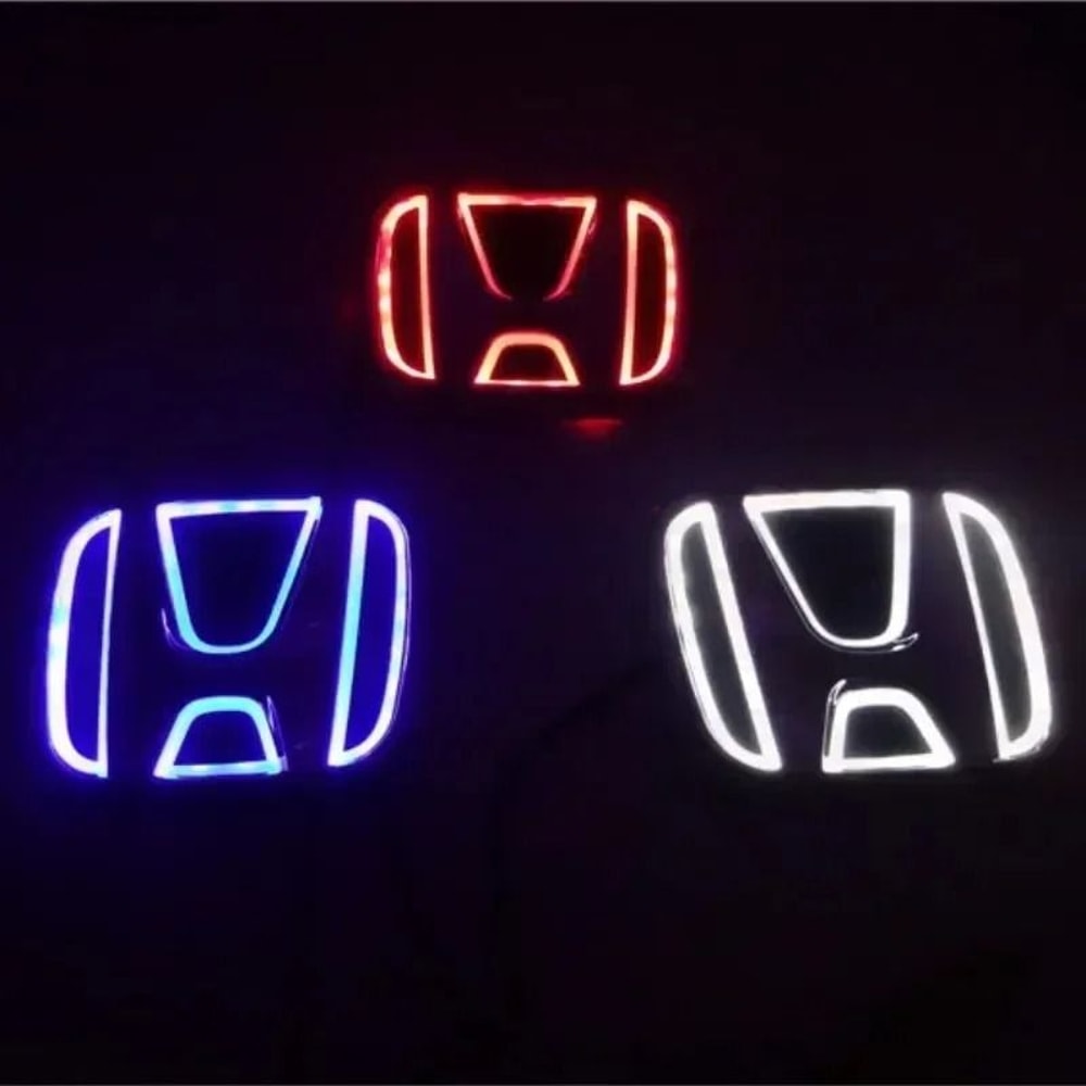 5D LED Honda Rear Emblem Light Badge Sticker For Civic Accord CRV More 1