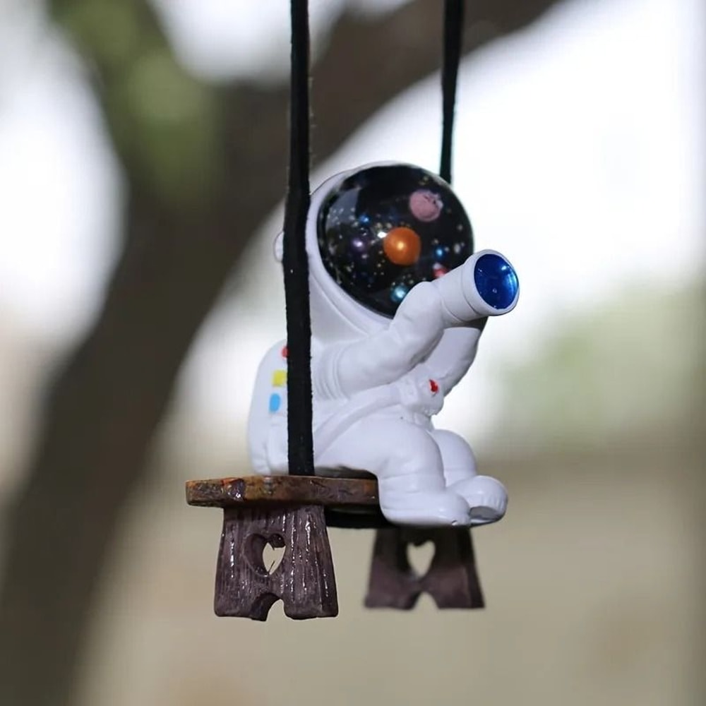 Creative Astronaut Car Pendant Hanging Ornament For Rearview Mirror Decor 5