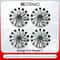 Tesla Model Y 19 Inch Turbine Style Matte Black Hubcap Covers Set Of 4 7