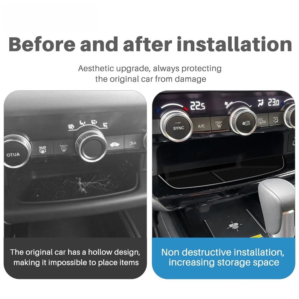 Hidden Center Console Storage Organizer For Honda HRV Vezel 2025 1