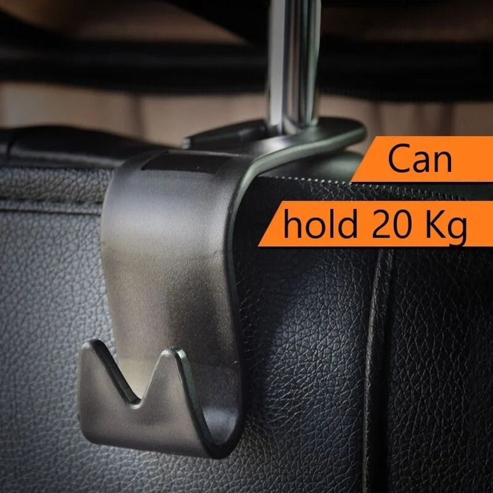 Universal Heavy Duty Car Back Seat Headrest Hooks Set 3