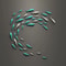 3D Electroplated Fish Wall Decoration Pendant 1