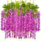 Artificial Violet Vine Flower Garland For Wedding Home Festival Decor 2