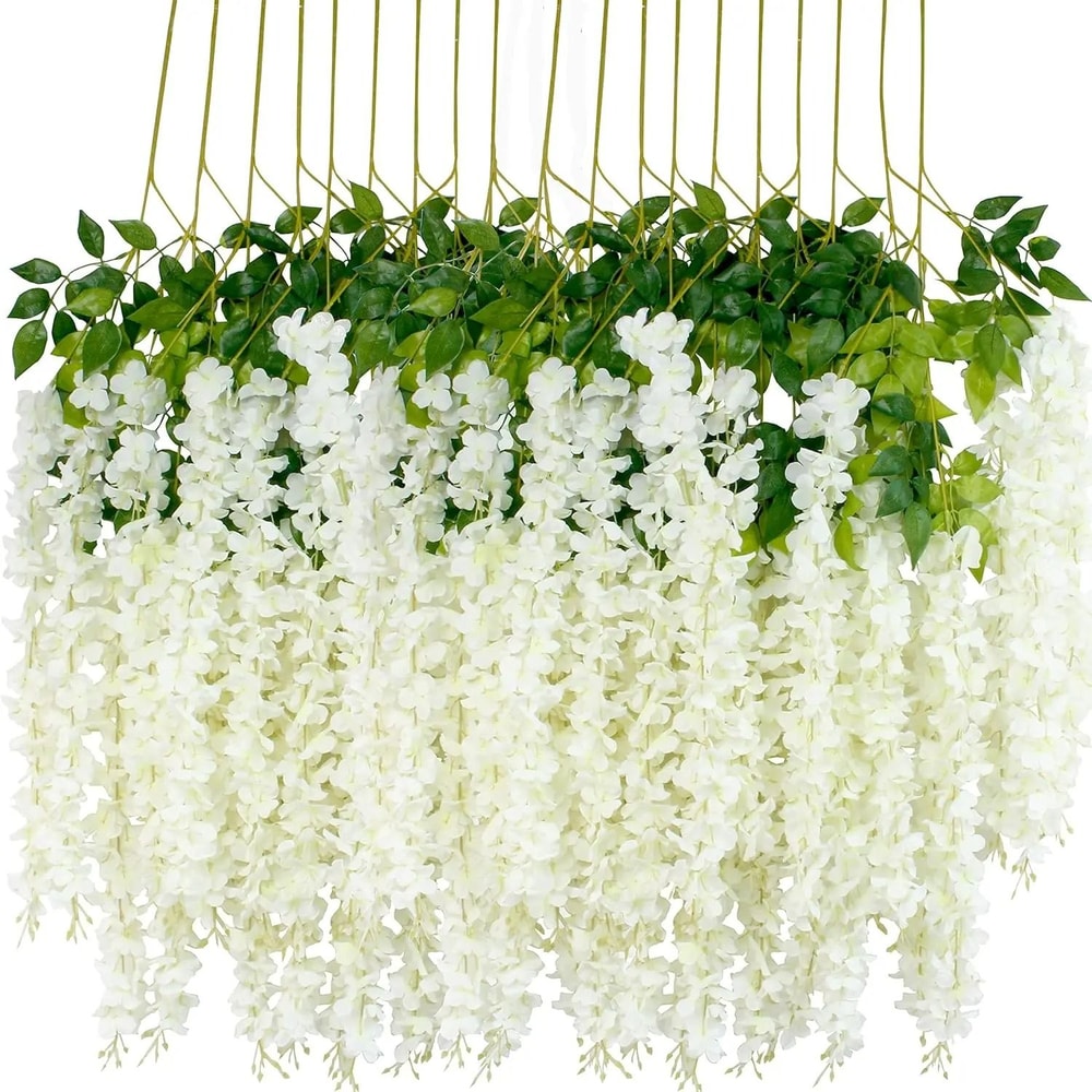 Artificial Violet Vine Flower Garland For Wedding Home Festival Decor 3