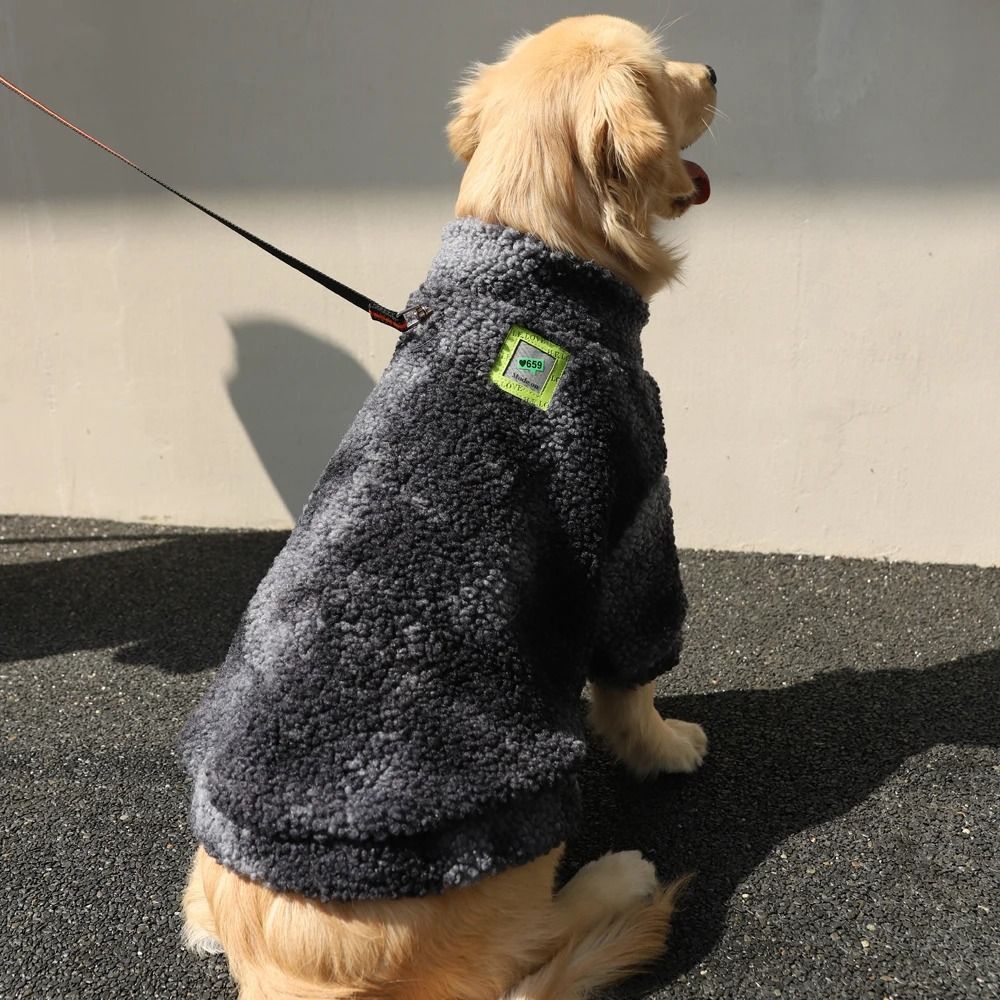 HOOPET Lambswool Winter Dog Jacket For Medium Large Dogs 4