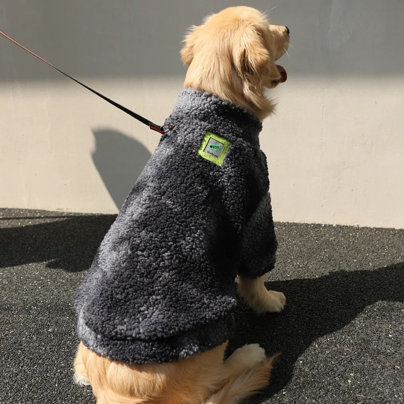 HOOPET Lambswool Winter Dog Jacket For Medium Large Dogs 4
