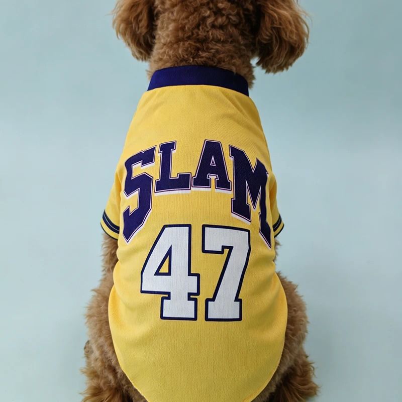 SLAM 47 Breathable Dog Basketball Jersey Shirt For Small And Large Dogs 3