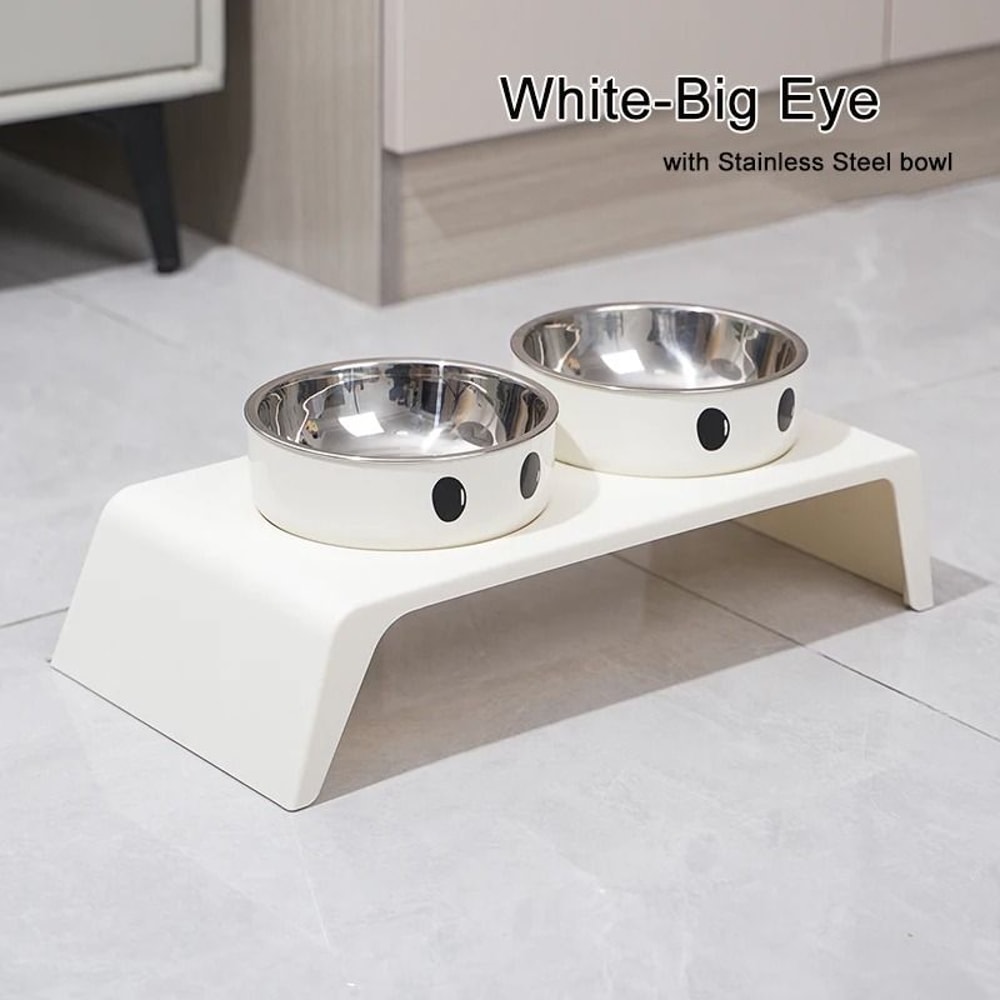 Elevated Adjustable Raised Dog Feeder With Double Stainless Steel Bowls For Small Medium Large Pet 9