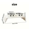 Elevated Adjustable Raised Dog Feeder With Double Stainless Steel Bowls For Small Medium Large Pet 1