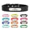 Personalized PU Leather Dog Collar With Engraved Name ID For Small Medium Large Pets 0