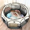 Foldable Waterproof Octagonal Pet Tent Playpen For Cats Dogs 0