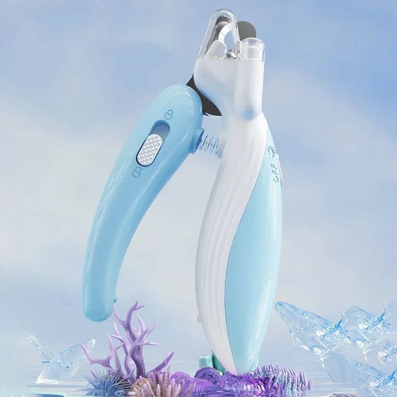 Professional LED Pet Nail Clippers With Safety Light For Dogs Cats 4
