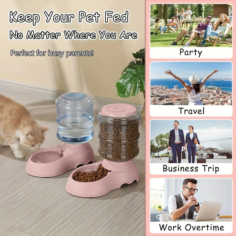 38L Automatic Gravity Pet Feeder Water Dispenser For Small Medium Pets 2