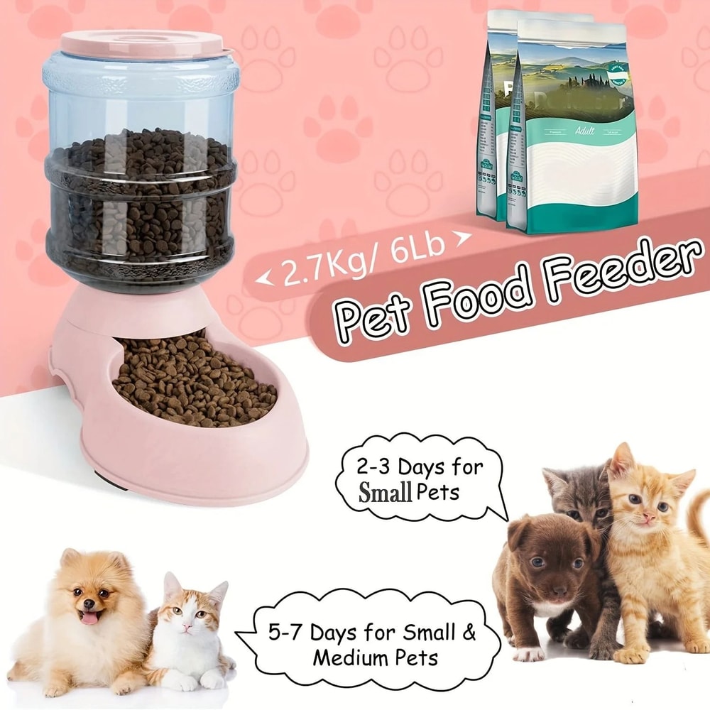 38L Automatic Gravity Pet Feeder Water Dispenser For Small Medium Pets 5