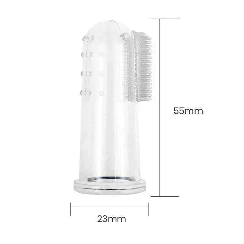 5 Piece Super Soft Pet Finger Toothbrush Set For Dogs Cats 2
