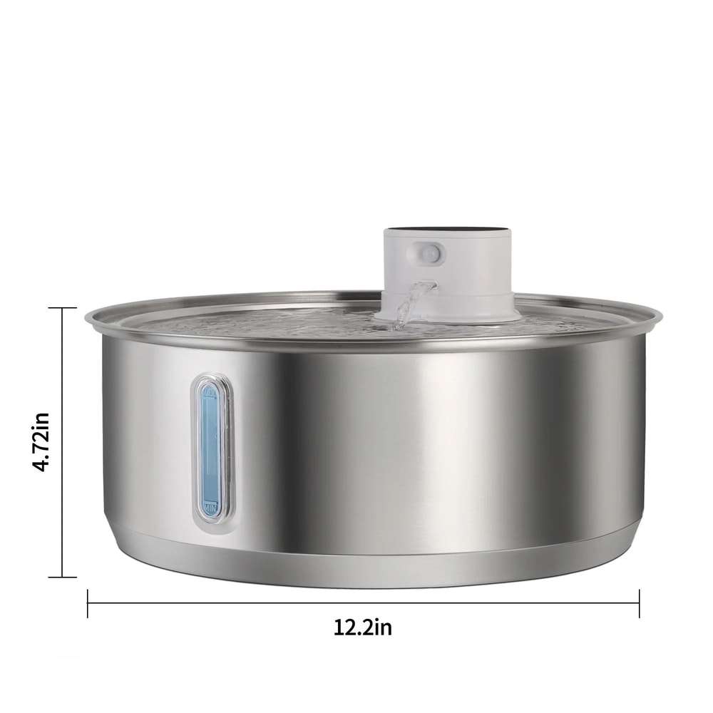 Petavista 8L Wireless Stainless Steel Dog Water Fountain With Smart Sensor 4