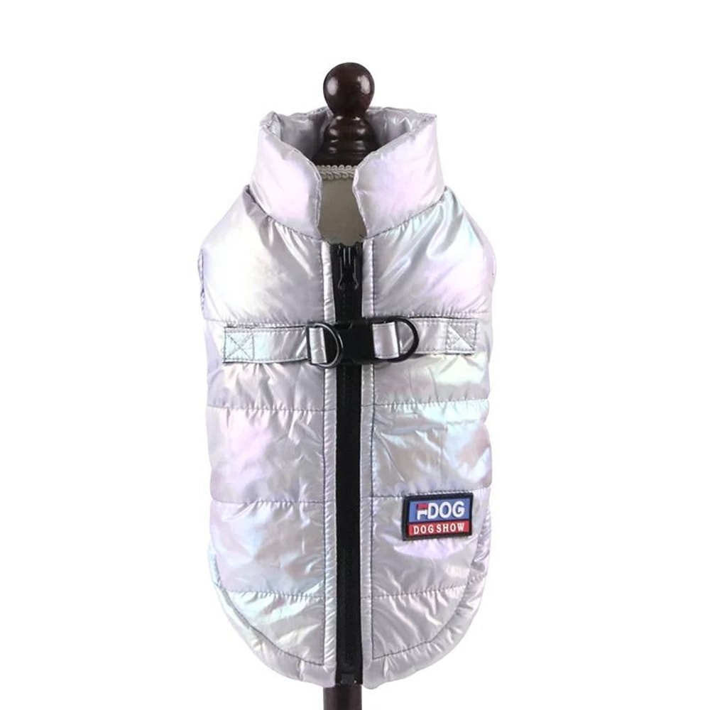 Rainbow Gradient Winter Pet Vest For Small Medium Dogs Cats 8