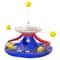 Interactive Cat Puzzle Toy With Spinning Track Balls Feather Teaser 13
