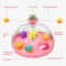 Interactive Cat Puzzle Toy With Spinning Track Balls Feather Teaser 3