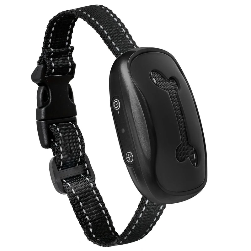 USB Rechargeable Ultrasonic Anti Bark Dog Training Collar For Small Medium Dogs 9