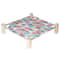 Elevated Wooden Cat Hammock Bed With Breathable Canvas For Cats Small Dogs 7
