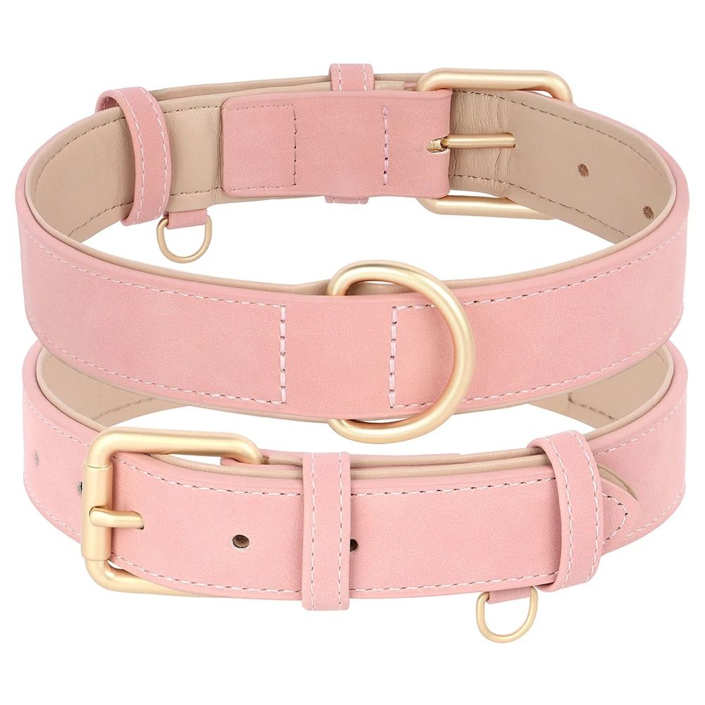 Soft PU Leather Dog Collar And Leash Set For Small Medium Dogs 5