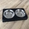 Adjustable Elevated Dog Feeder With Stainless Steel Food Water Bowls 2