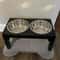Adjustable Elevated Dog Feeder With Stainless Steel Food Water Bowls 5