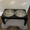 Adjustable Elevated Dog Feeder With Stainless Steel Food Water Bowls 5