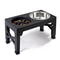 Adjustable Elevated Dog Feeder With Stainless Steel Food Water Bowls 7