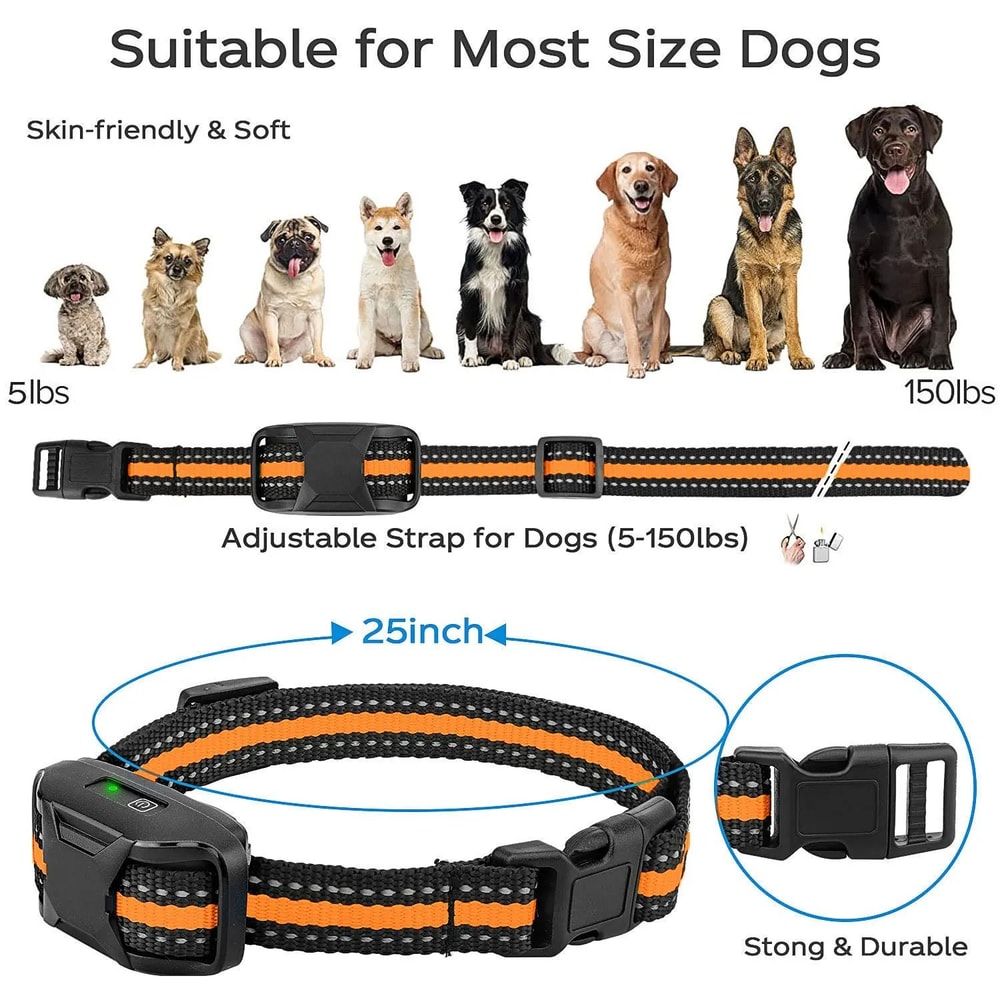 TrainGuard Waterproof Remote Dog Training Collar For Medium Large Dogs 4
